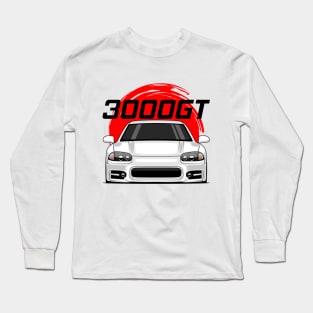Front White 3000GT 1999 2000 JDM Long Sleeve T-Shirt